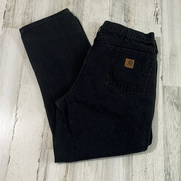 Carhartt Vintage Made In the USA Black Jeans Size 38 - Picture 1 of 8